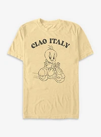 Looney Tunes Tweety Vespa Mens Garment Dye Tee