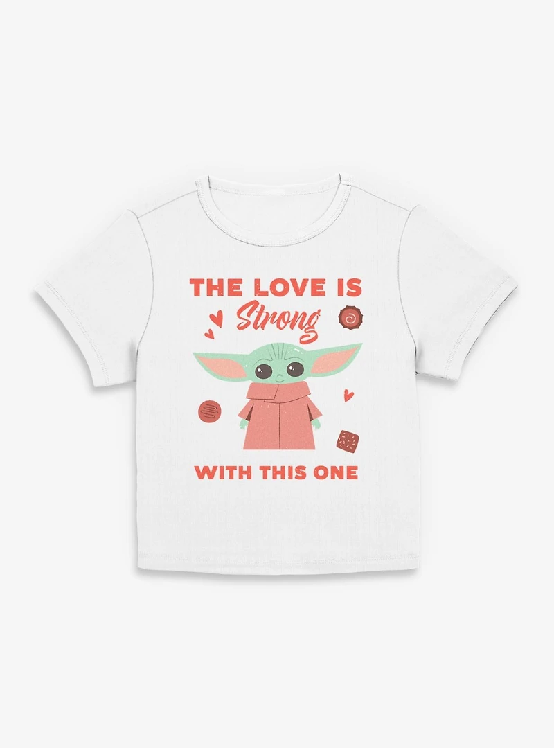 Star Wars The Mandalorian Love Is Strong Womens Baby T-Shirt