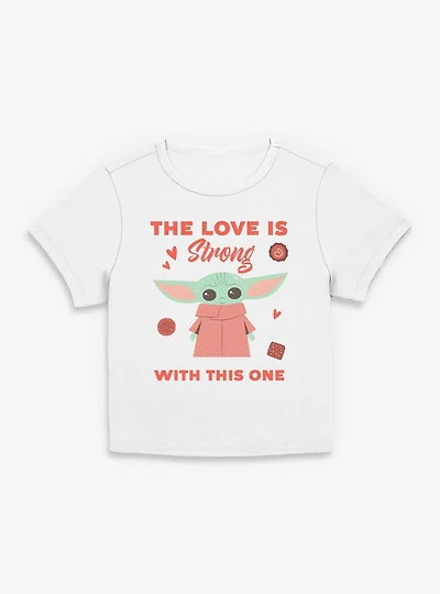 Star Wars The Mandalorian Love Is Strong Womens Baby T-Shirt
