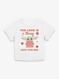 Star Wars The Mandalorian Love Is Strong Womens Baby T-Shirt