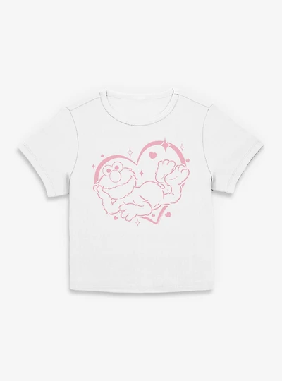 Sesame Street Elmo With Hearts Womens Baby T-Shirt