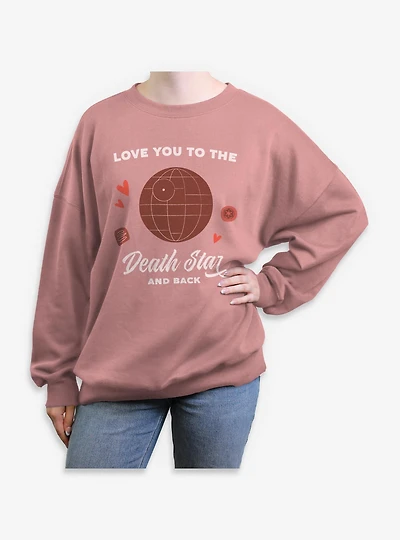 Star Wars Love You To Death And Back Womens Oversized Sweatshirt