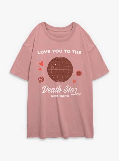 Star Wars Love You To Death And Back Womens Oversized T-Shirt
