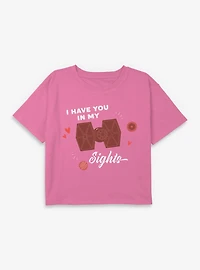 Star Wars I Have You My Sights Youth Girls Boxy Crop T-Shirt