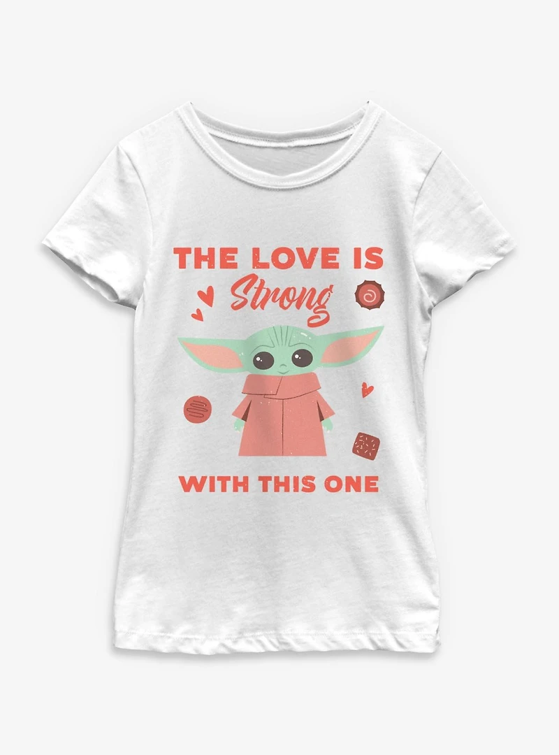 Star Wars The Mandalorian Love Is Strong Youth Girls T-Shirt