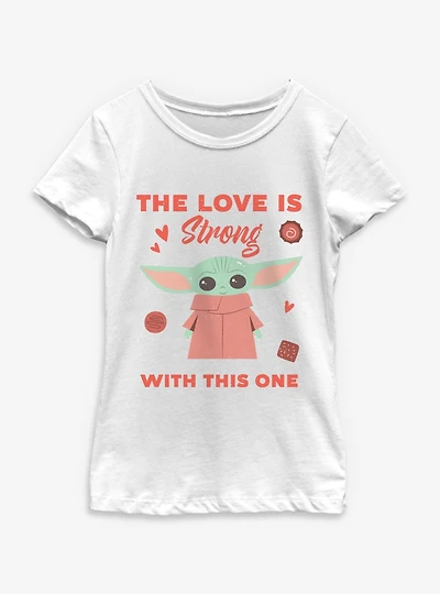 Star Wars The Mandalorian Love Is Strong Youth Girls T-Shirt