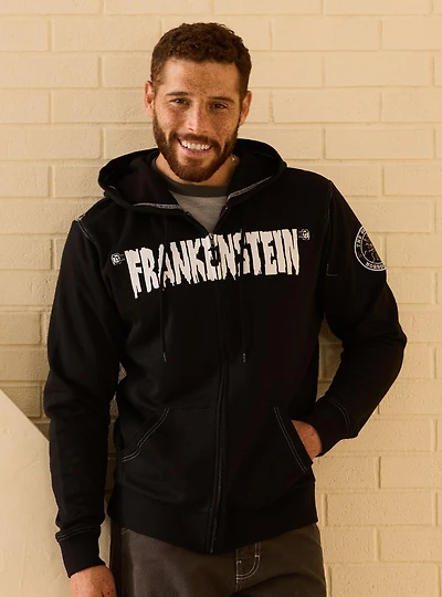 Universal Monsters Frankenstein Tonal Zippered Hoodie - BoxLunch Exclusive
