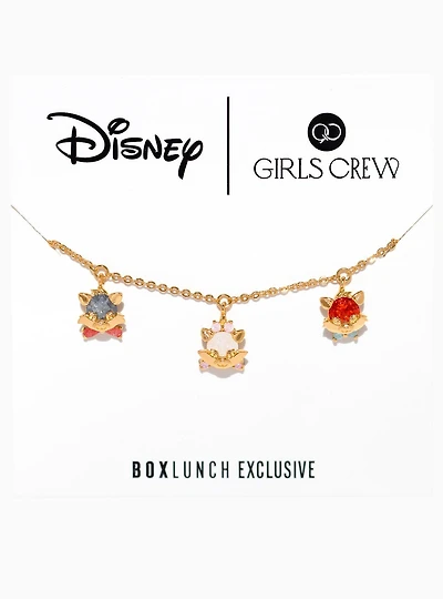 Girls Crew Disney The Aristocats Kittens Charm Necklacke - BoxLunch Exclusive