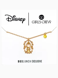 Girls Crew Disney Beauty and The Beast Belle Portrait Necklace - BoxLunch Exclusive