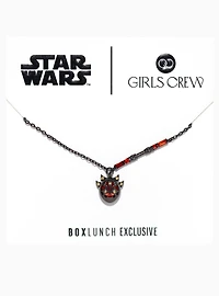 Girls Crew Star Wars Darth Maul Charm Necklace - BoxLunch Exclusive