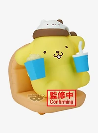 Sanrio Nakayoshi Memories Relaxing Time at Home Pompompurin Figure