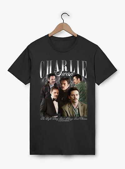 Twilight Charlie Swan Collage T-Shirt