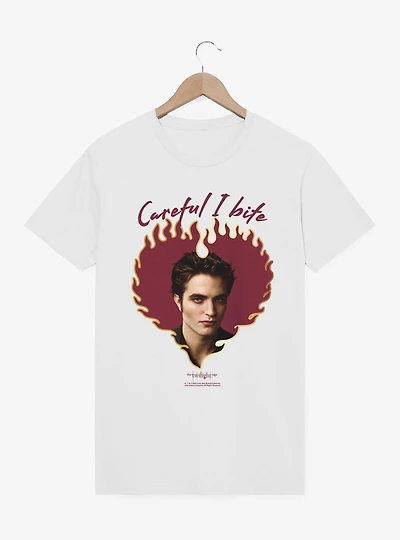 Twilight Edward Heart Careful I Bite T-Shirt