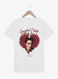 Twilight Edward Heart Careful I Bite T-Shirt