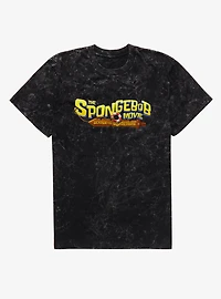 The SpongeBob Movie: Search For SquarePants Logo Mineral Wash T-Shirt