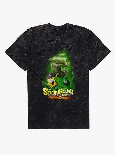 The SpongeBob Movie: Search for SquarePants Flying Ghost Ship Mineral Wash T-Shirt