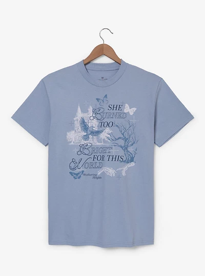 Wuthering Heights She Burned Too Bright Quote T-Shirt  - BoxLunch Exclusive