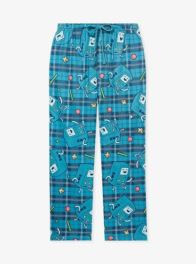 Adventure Time BMO Plaid Allover Print Sleep Pants - BoxLunch Exclusive