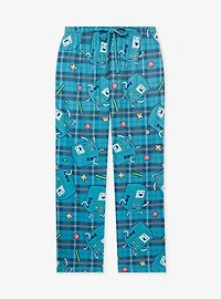 Adventure Time BMO Plaid Allover Print Sleep Pants - BoxLunch Exclusive