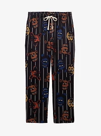 Five Nights at Freddy's Characters Allover Print Striped Sleep Pants - BoxLunch Exclusive
