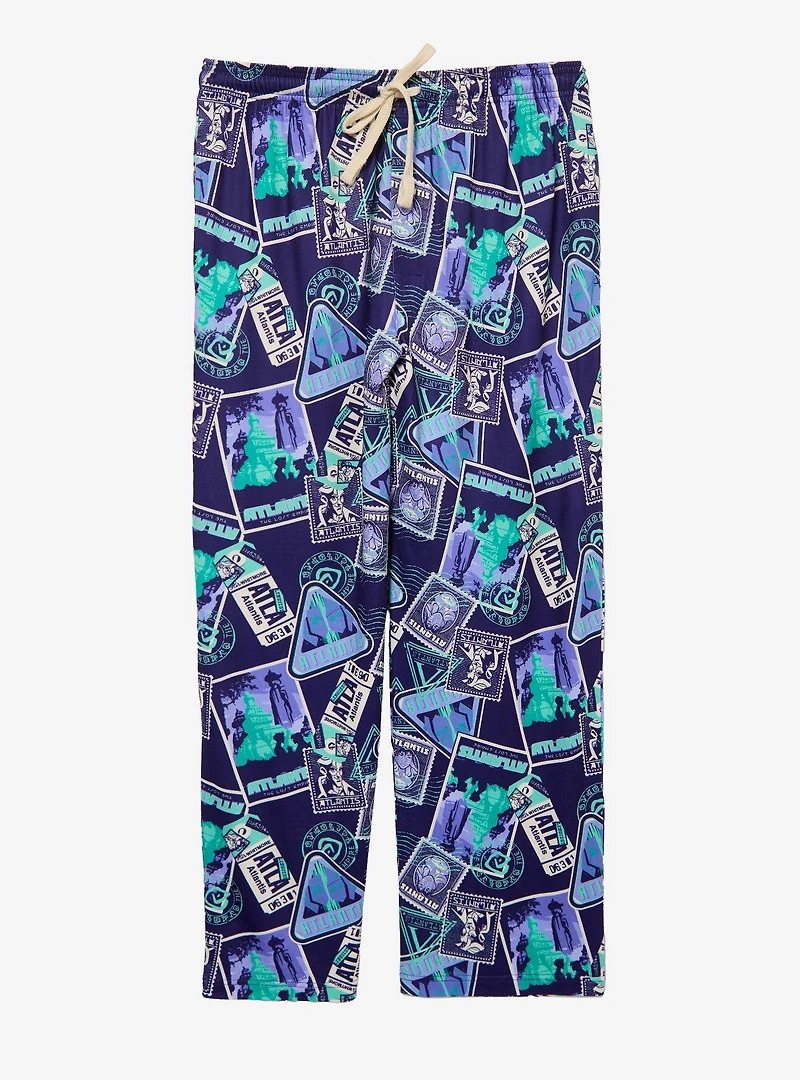 Disney Atlantis: The Lost Empire Stamps Allover Print Sleep Pants - BoxLunch Exclusive