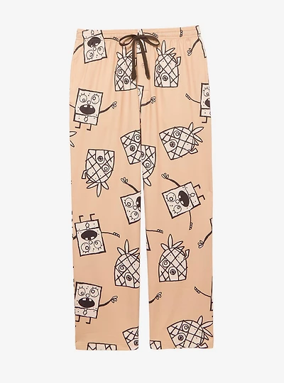 SpongeBob SquarePants DoodleBob Allover Print Sleep Pants — BoxLunch Exclusive