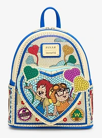Loungefly Disney Pixar Up Carl & Ellie Mosaic Mini Backpack - BoxLunch Exclusive