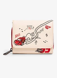Loungefly Disney Pixar Cars Lightning McQueen & Mater Doodles Wallet - BoxLunch Exclusive