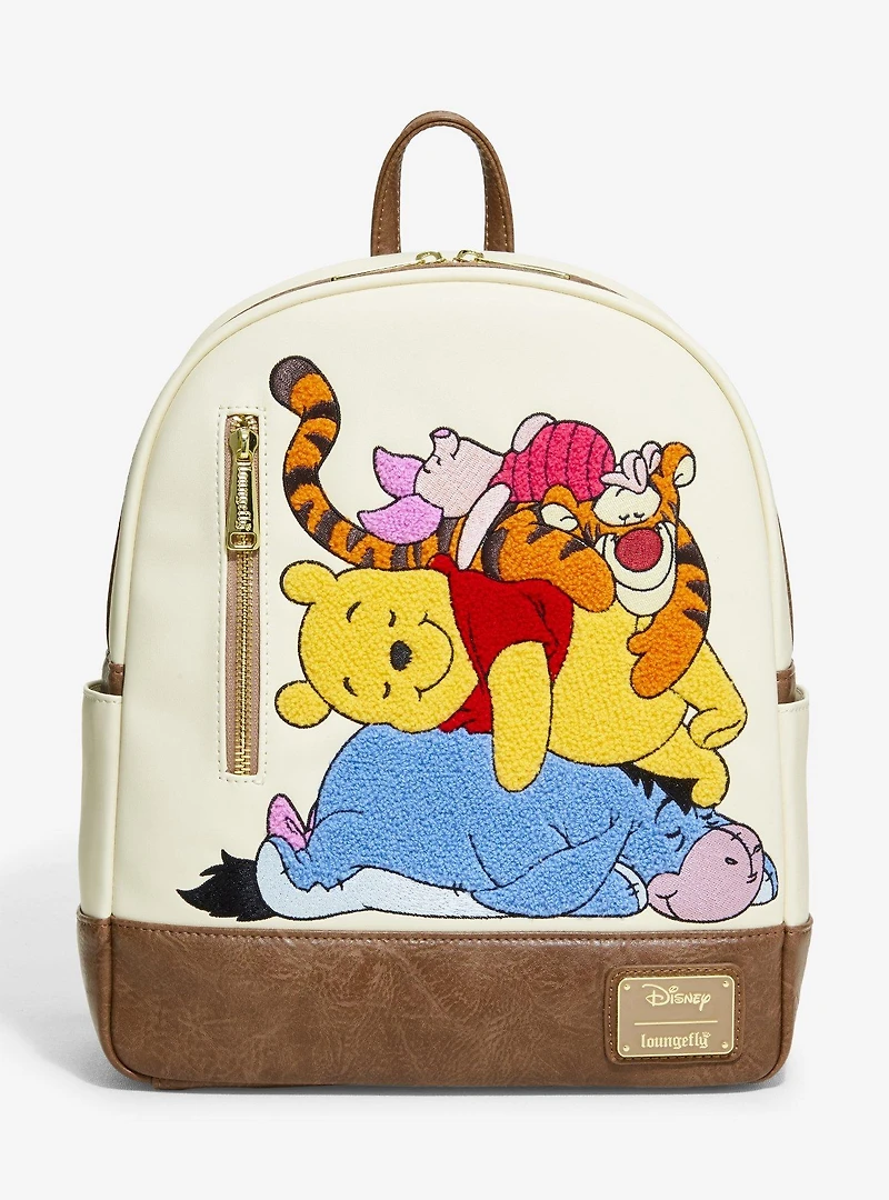 Loungefly Disney Winnie the Pooh & Friends Chenille Embroidered Mini Backpack - BoxLunch Exclusive