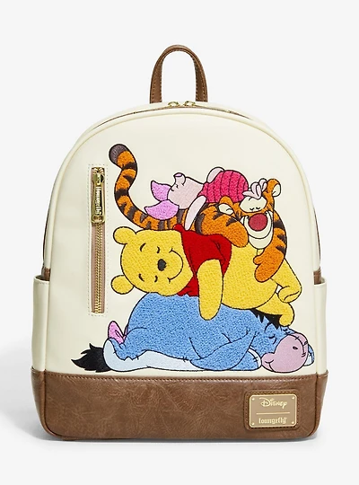 Loungefly Disney Winnie the Pooh & Friends Chenille Embroidered Mini Backpack - BoxLunch Exclusive