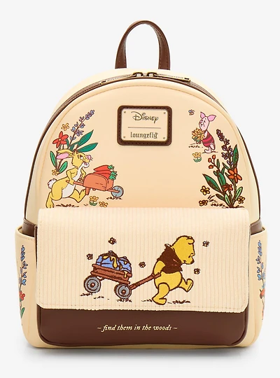 Loungefly Disney Winnie the Pooh & Friends Gardening Corduroy Mini Backpack