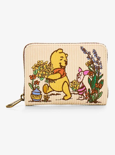 Loungefly Disney Winnie the Pooh & Friends Gardening Corduroy Accordion Wallet - BoxLunch Exclusive