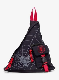 Marvel Spider-Man Web Triangle Sling Bag - BoxLunch Exclusive