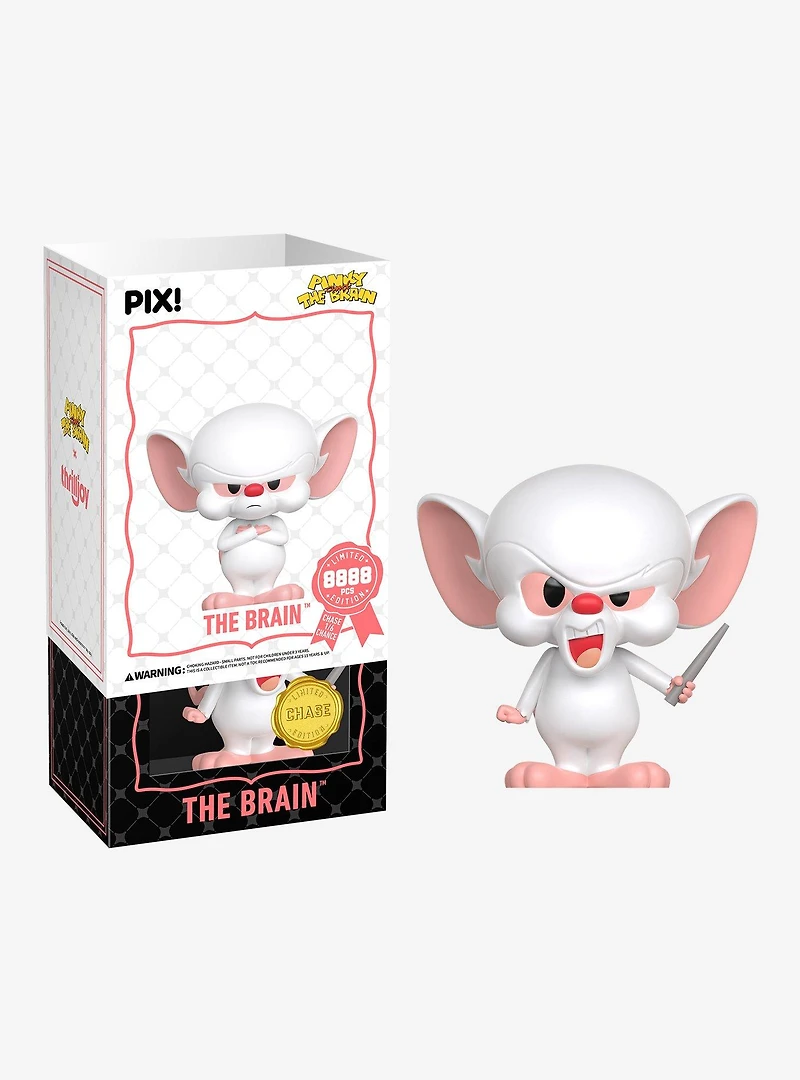 Thrilljoy Pix! Animaniacs Pinky and The Brain The Brain Limited Edition Vinyl Figure