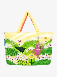 Whatever! Makes You Happy x Yo Gabba Gabba! Lands Double Sided Puffy Tote Bag