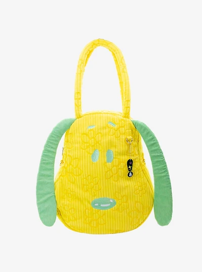 Whatever! Makes You Happy x Peanuts Sherbet Spring Snoopy Head Oversized Corduroy Tote Bag