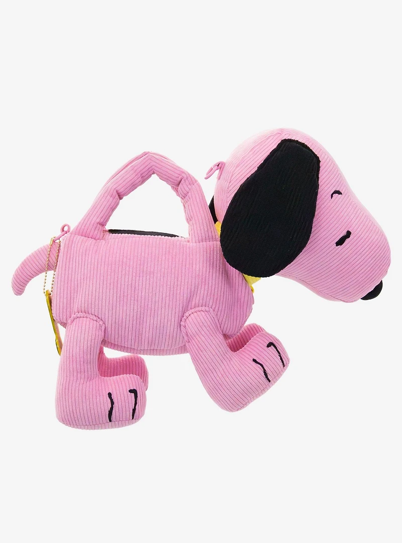 Whatever! Makes You Happy x Peanuts Sherbet Spring Snoopy Figural Corduroy Crossbody Bag