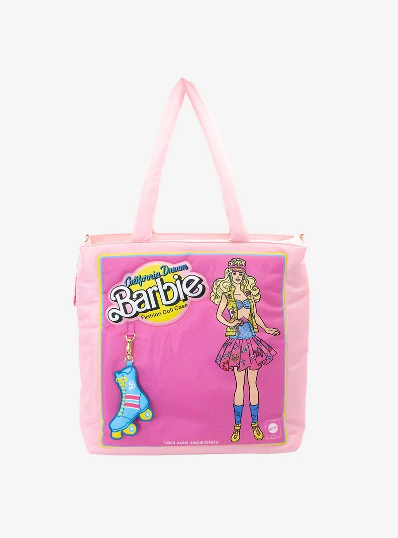 Whatever! Makes You Happy x Barbie California Dreamin' Carrying Case Puffy Tote Bag