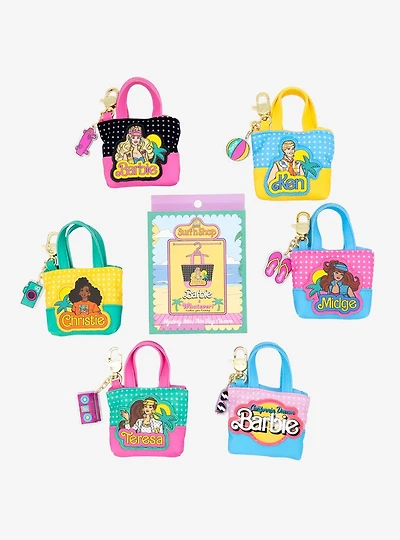Whatever! Makes You Happy x Barbie California Dreamin' 80's Blind Box Mini Tote Bag Charm