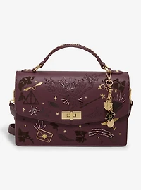 Harry Potter Flocked Magical Icons Crossbody Bag - BoxLunch Exclusive