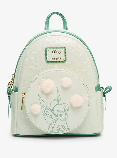 Loungefly Disney Peter Pan Tinker Bell Dandelion Pom Pom Mini Backpack - BoxLunch Exclusive