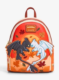 Loungefly DreamWorks How to Train Your Dragon Toothless & Light Fury Autumn Mini Backpack — BoxLunch Exclusive