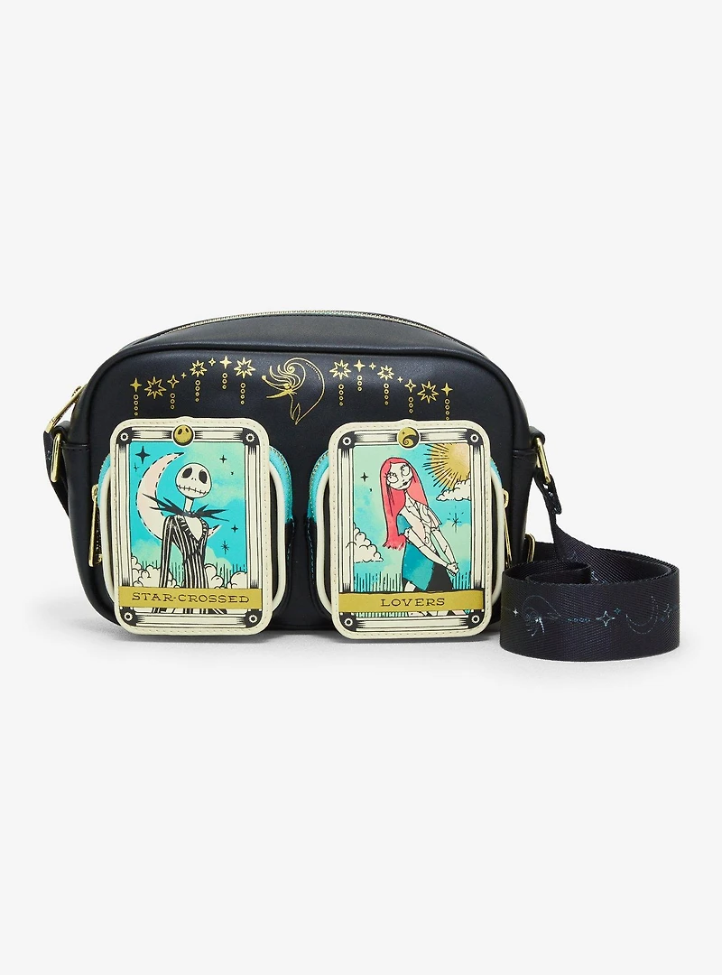 Loungefly Disney The Nightmare Before Christmas Jack & Sally Star-Crossed Lovers Tarot Cards Crossbody Bag - BoxLunch Exclusive
