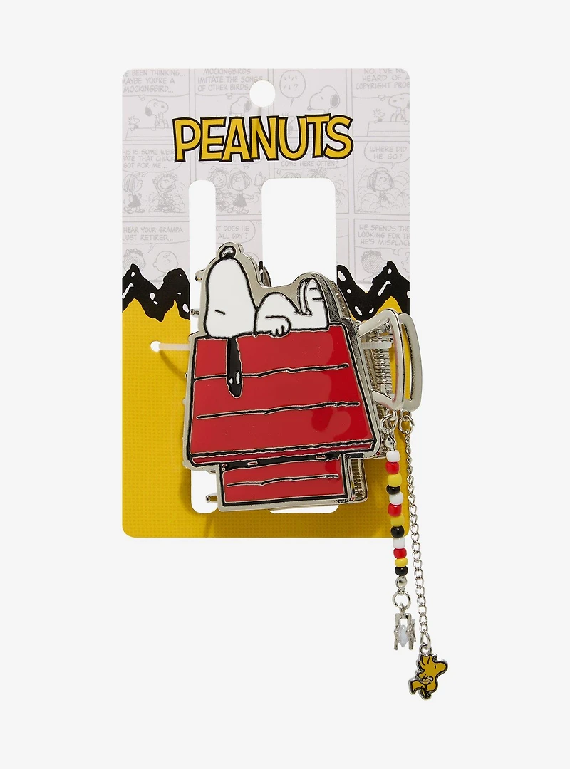 Peanuts Snoopy's Doghouse Figural Claw Clip with Charms - BoxLunch Exclusive
