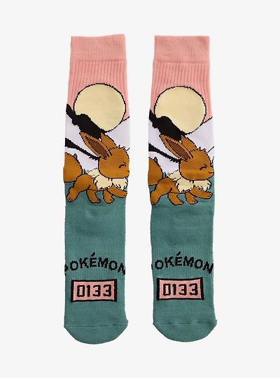 Pokémon Eevee Scenic Crew Socks — BoxLunch Exclusive