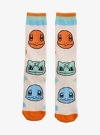 Pokémon Starters Striped Crew Socks — BoxLunch Exclusive