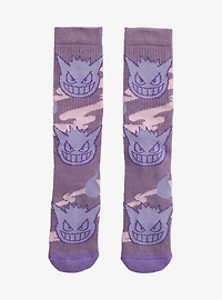 Pokémon Gengar Allover Print Crew Socks — BoxLunch Exclusive