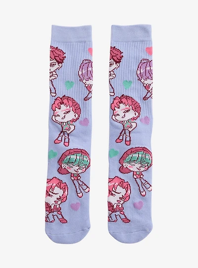 KPop Demon Hunters Saja Boys Crew Socks — BoxLunch Exclusive