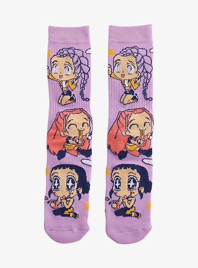KPop Demon Hunters HUNTR/X Crew Socks — BoxLunch Exclusive