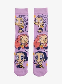 KPop Demon Hunters HUNTR/X Crew Socks — BoxLunch Exclusive